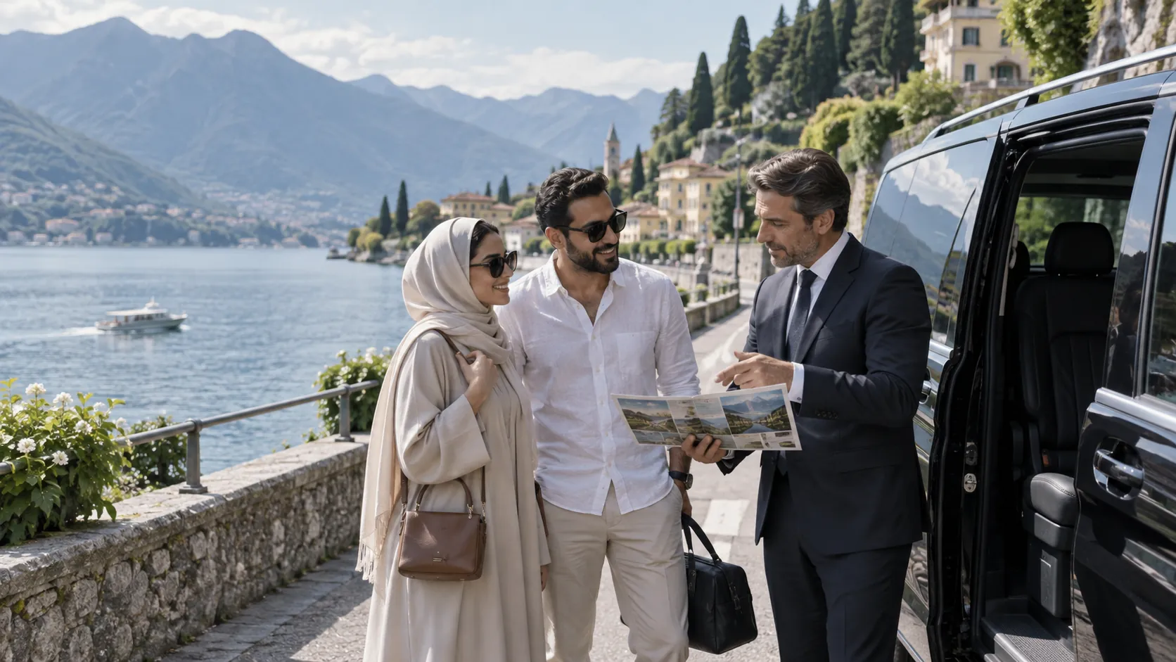 Private Lake Como tour from Milan with an Arabic-speaking driver